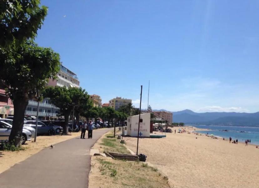Ajaccio Magnifique T2 37M2 Centre Ville Vue Mer Au Bord De La Plage Neuf 4 Couchages Balcon Parking Prive Ferme Clim Wifi Екстериор снимка